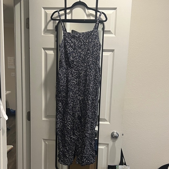 Old Navy Pants - Old Navy Navy Blue Floral Jumpsuit